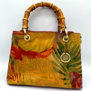 Patricia Nash Empoli Bamboo handle bag Tropical Dreams Collection